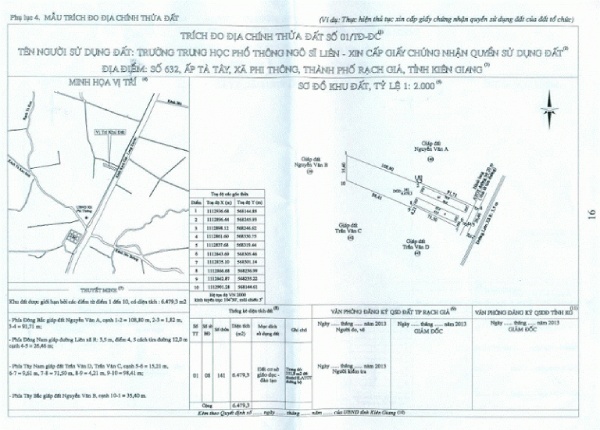 Hồ sơ phải bao gồm trích lục bản đồ liên quan đến diện tích đất tranh chấp