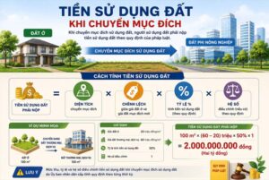 Thu tiền sử dụng đất khi chuyển đổi mục đích sử dụng