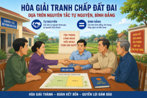 Hòa giải tranh chấp đất đai dựa trên nguyên tắc tự nguyện, bình đẳng