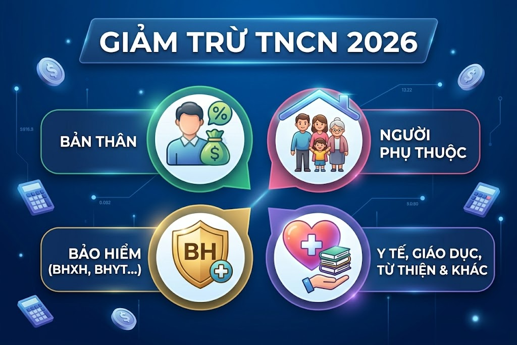 Các khoản được giảm trừ thuế thu nhập cá nhân